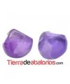 Resina Cabujón Redondo Irregular 10mm Morado