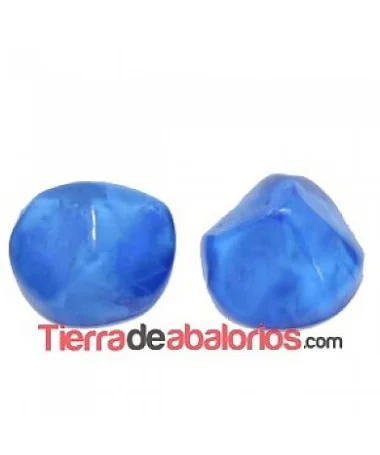Resina Cabujón Redondo Irregular 10mm Azul