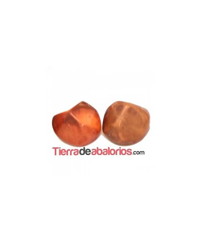 Resina Cabujón Redondo Irregular 10mm Champan