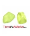 Cabujón Resina Irregular 12x8mm, Verde Pistacho