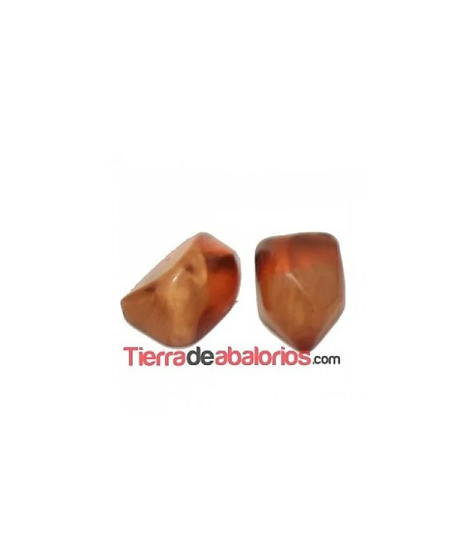 Cabujón Resina Irregular 12x8mm, Ambar