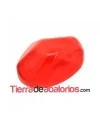 Cabujón Resina Oval Irregular 18x13mm, Rojo