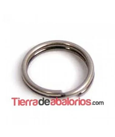 Anilla Doble 5mm Plata Vieja