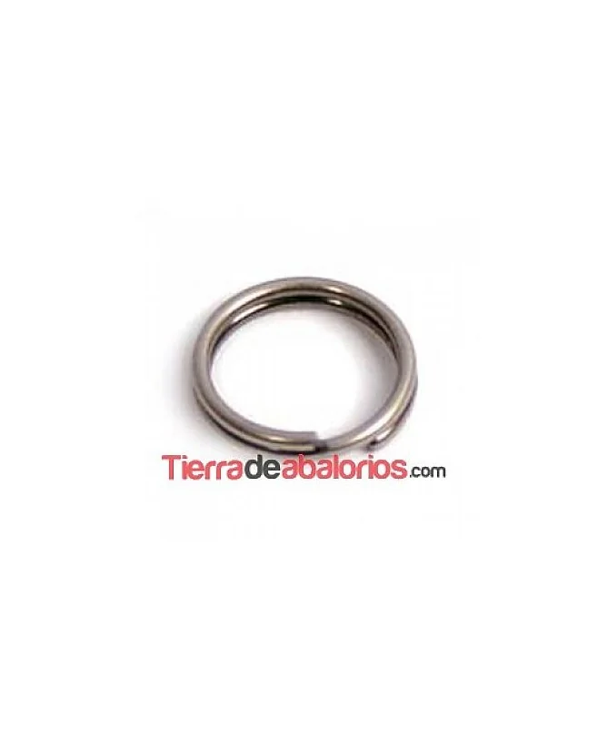 Anilla Doble 5mm Plata Vieja