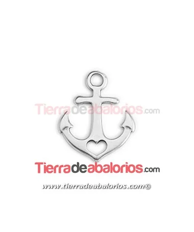Colgante Ancla 28x23mm, Plateada