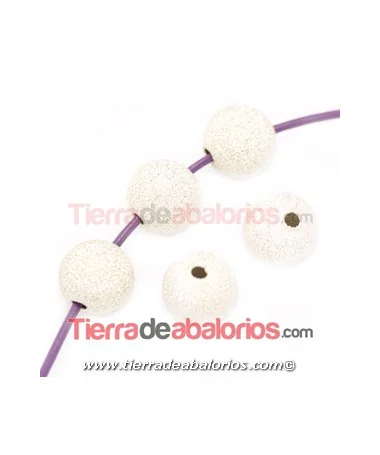 Bola Brillo 10mm Agujero 1,5mm, Plateada