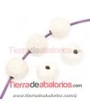 Bola Brillo 10mm Agujero 1,5mm, Plateada