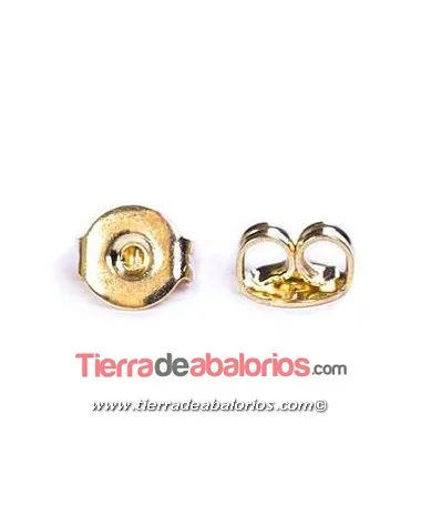 Presión para Pendiente 5mm, Dorada (100 uds) Presión para Pendiente 5mm, Dorada