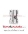Colgante Sacapuntas 20x12mm, Plateado