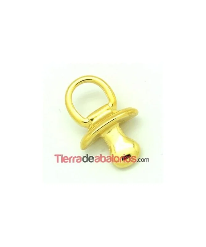 Colgante Chupete 29x20mm Dorado