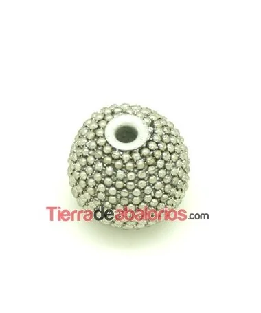 Bola de Bolitas Metálicas 20mm Agujero 3.5mm Plateadas