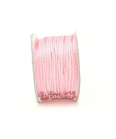 Hilo Poliester Trenzado 2,5mm, Rosa Bebé