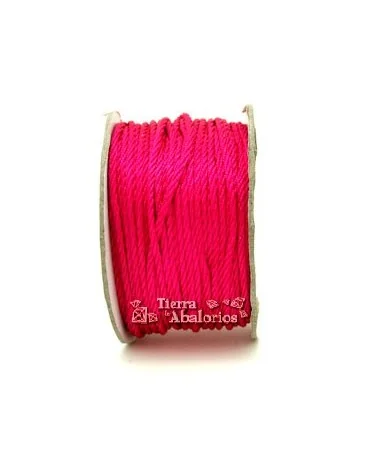 Hilo Poliester Trenzado 2,5mm, Fucsia