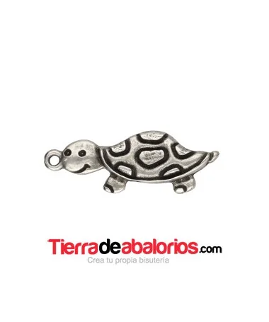 Colgante Tortuga 45x14mm, Plateado