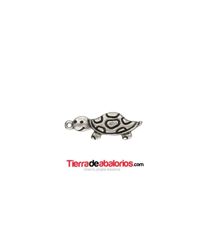 Colgante Tortuga 45x14mm, Plateado