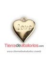 Colgante Corazón Love 24x21mm, Dorado