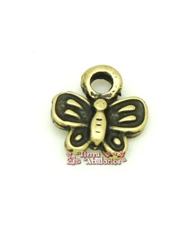 Colgante Mariposa 15mm Oro Viejo