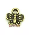 Colgante Mariposa 15mm Oro Viejo
