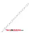 Cadena Eslabón Oval 8x6mm Plateada