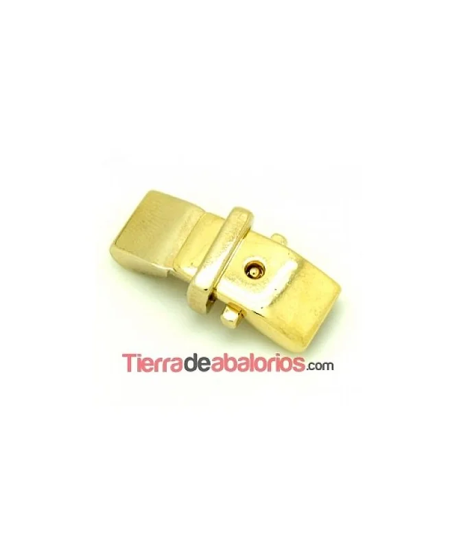 Cierre Hebilla 32x12mm Agujero 8x2mm Dorado