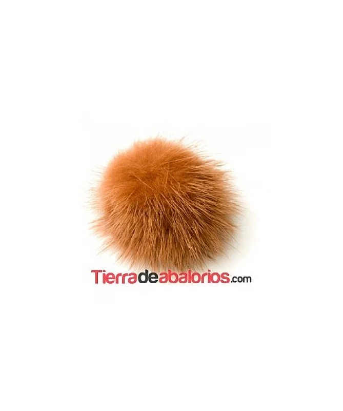 Pompon de Visón 40mm Melocotón