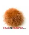 Pompon de Visón 40mm Melocotón