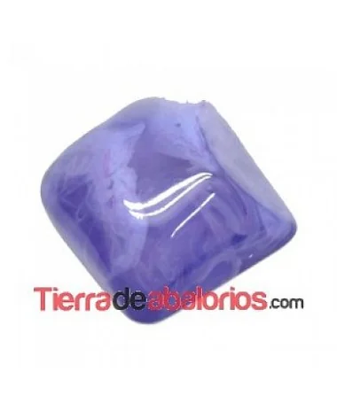 Cabujón Resina Irregular 25x24mm Morado