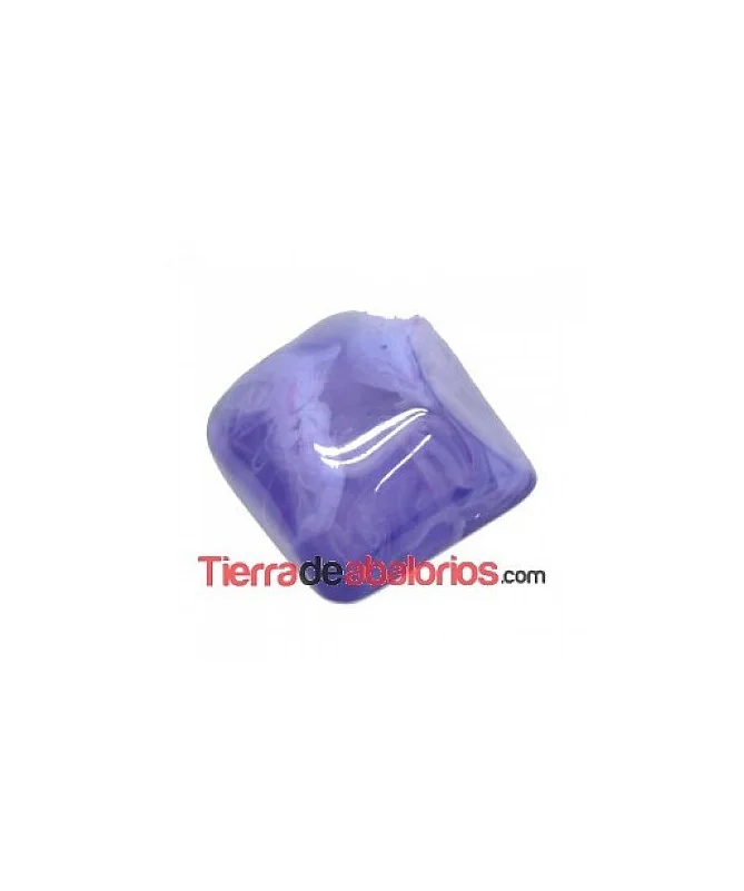 Cabujón Resina Irregular 25x24mm Morado