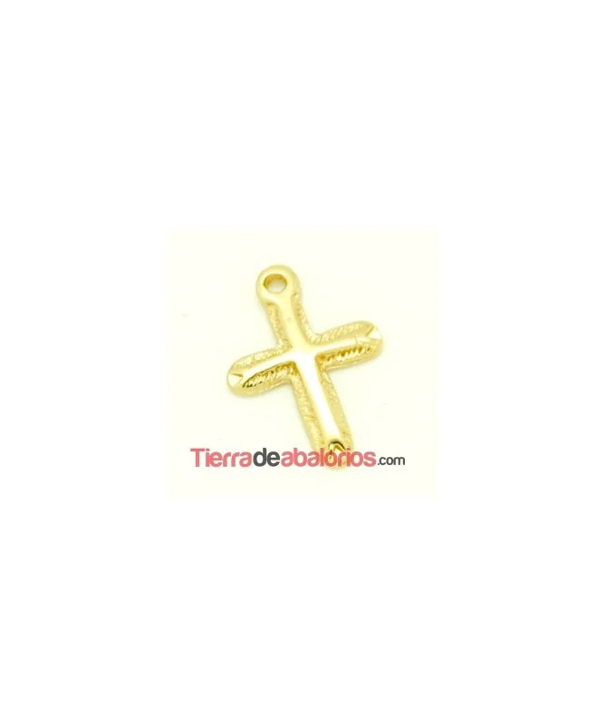 Cruz Colgante de 22x16mm, Dorada