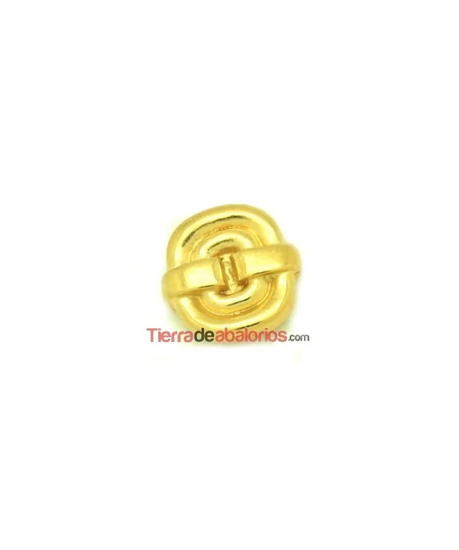 Base de Anillo Eslabones 23x23mm, Dorado