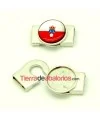 Cierre Para Cabujón Adhesivo Agujero 13x2.5mm, Plateado