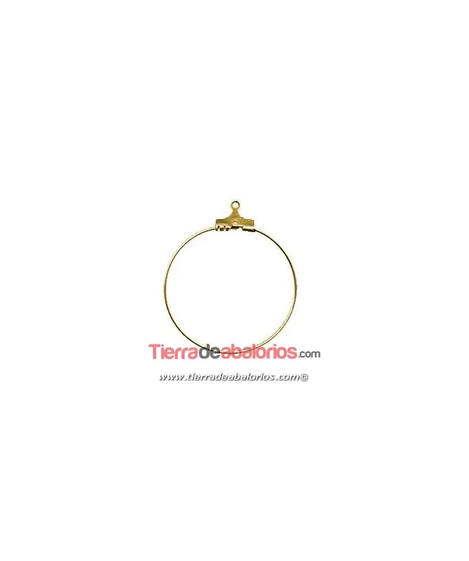 Colgante para Pendiente Aro 35mm, Dorado Colgante para Pendiente Aro 35mm, Dorado