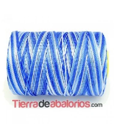 Hilo Trenzado de Nylon 1,2mm - Azul Degradee