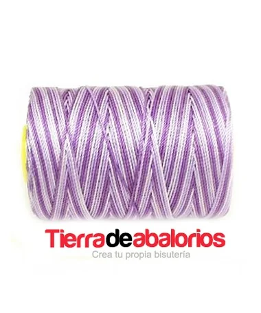 Hilo Trenzado de Nylon 1,2mm - Violeta Degradee