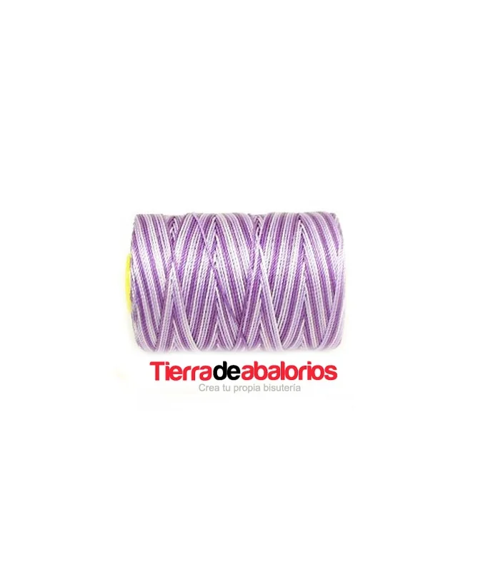 Hilo Trenzado de Nylon 1,2mm - Violeta Degradee Hilo Trenzado de Nylon 1,2mm - Violeta Degradee
