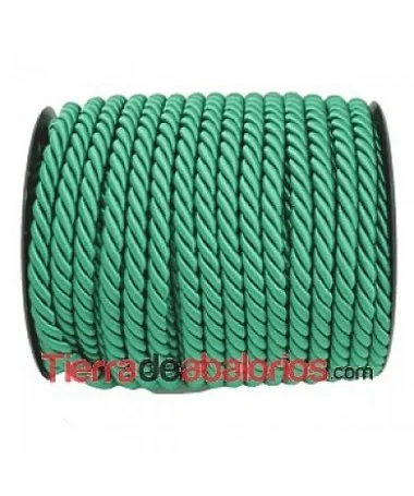 Cordón Pasamanería de Rayón 9mm Verde Billar
