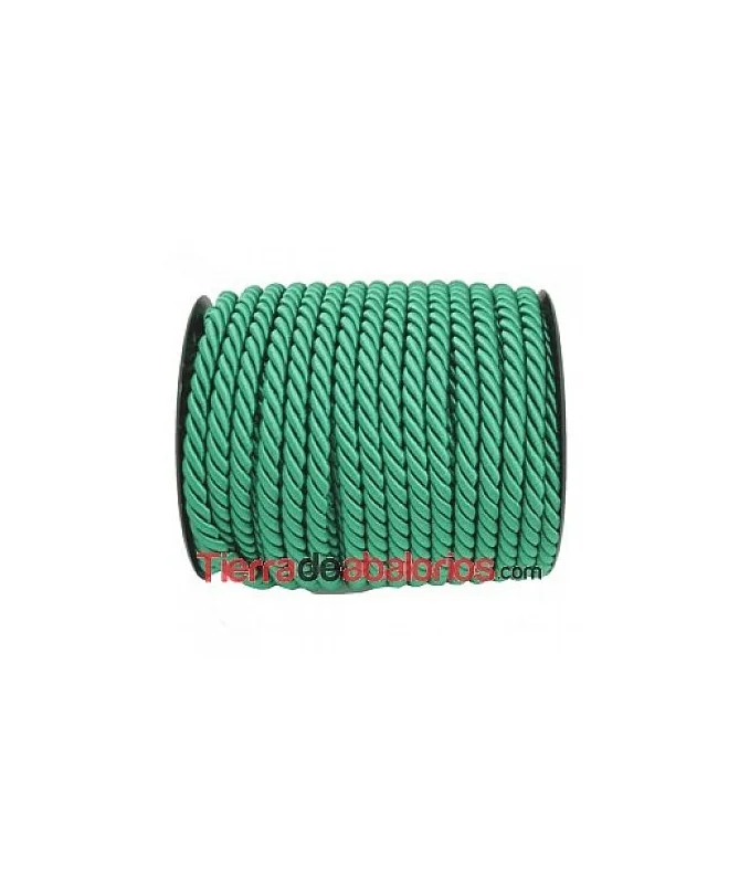 Cordón Pasamanería de Rayón 9mm Verde Billar