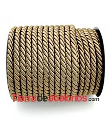 Cordón Pasamanería de Rayón 9mm Marrón Medio Cordón Pasamanería de Rayón 9mm Marrón Medio