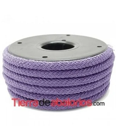 Cordón Trenzado de Rayón 9mm Malva