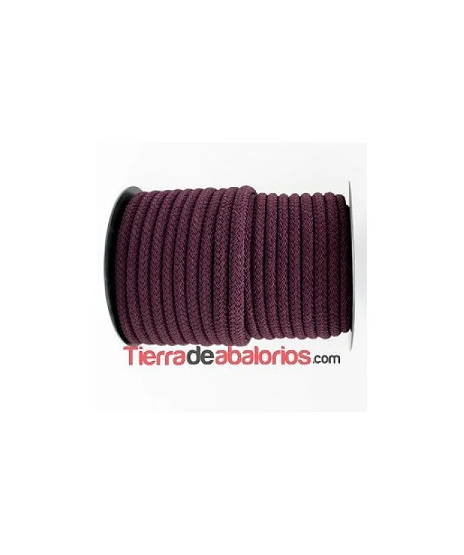 Cordón Trenzado de Rayón 9mm Morado