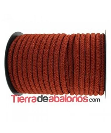 Cordón Trenzado de Rayón 9mm Marrón Caoba