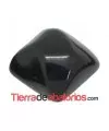 Cabujón Resina Irregular 25x24mm Negro