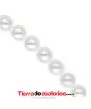 Perla de Cristal Checo 6mm Blanca