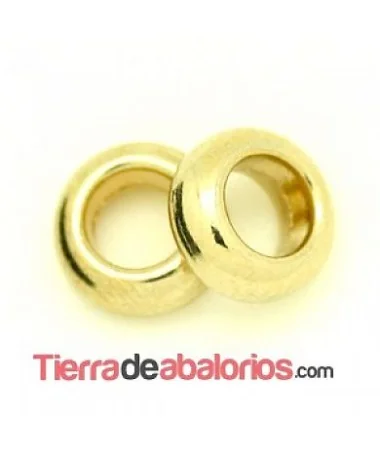 Aro 7x3mm, Agujero 3,8mm, Dorada (20 uds.) Aro 7x3mm, Agujero 3,8mm, Dorada