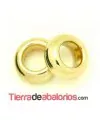Aro 7x3mm, Agujero 3,8mm, Dorada