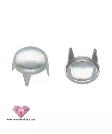 Tacha Circulo 8mm Plateada Tacha Circulo 8mm Plateada