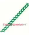 Cadena de Aluminio 9x7mm, Verde
