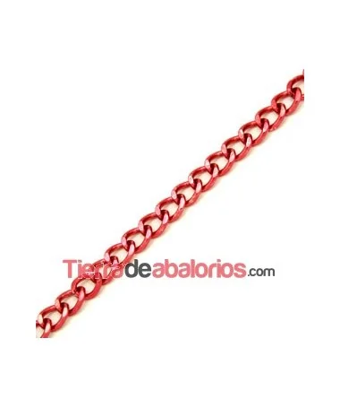 Cadena de Aluminio 9x7mm, Fucsia
