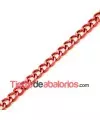 Cadena de Aluminio 9x7mm, Fucsia