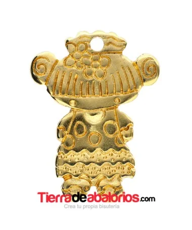 Lolita Flamenca 39x32mm Dorada Lolita Flamenca 39x32mm Dorada